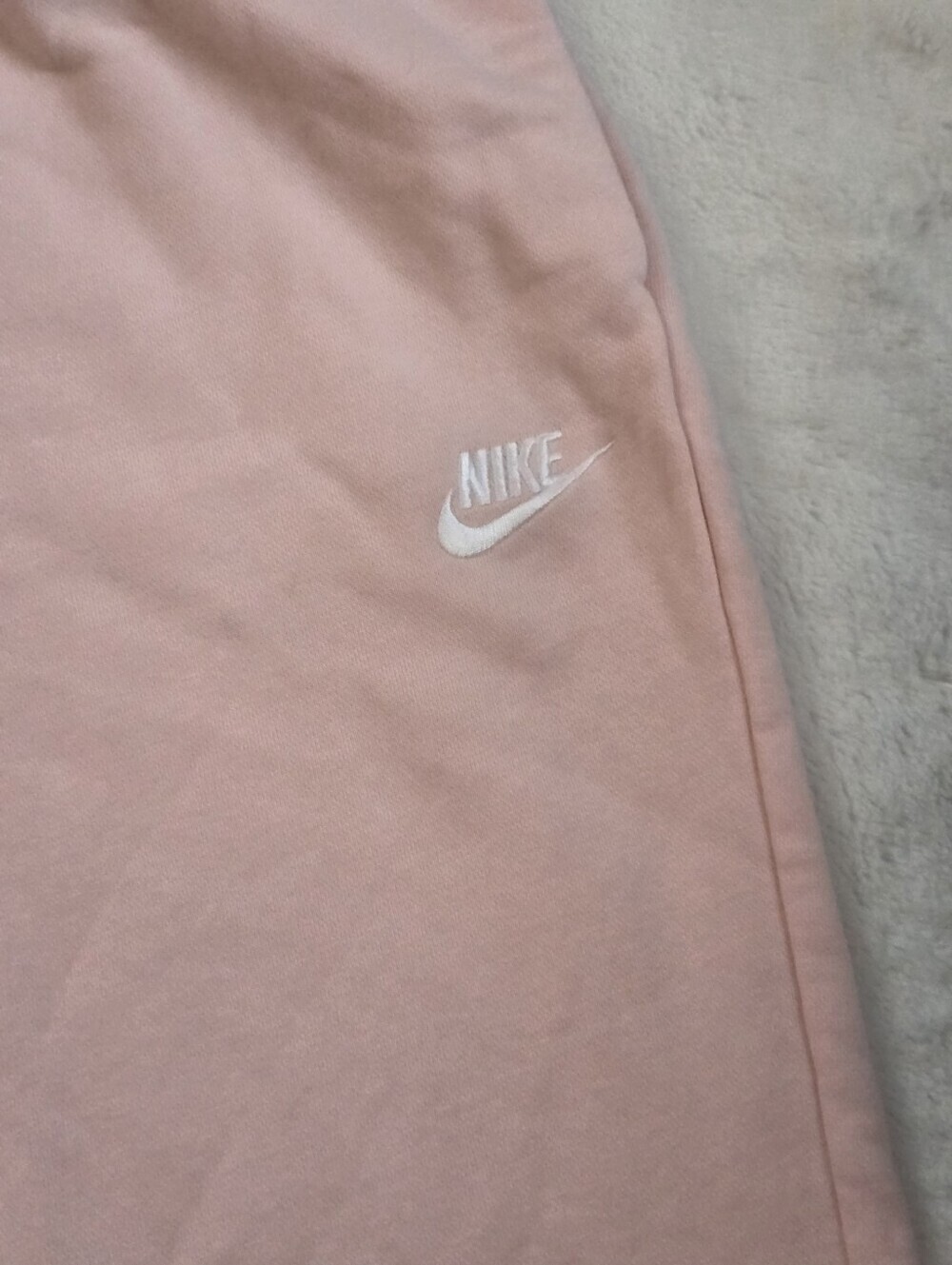 Nike Club Fleece Joggers Rose Whisper Light Pink Size L Sweatpants - Picture 4 of 6